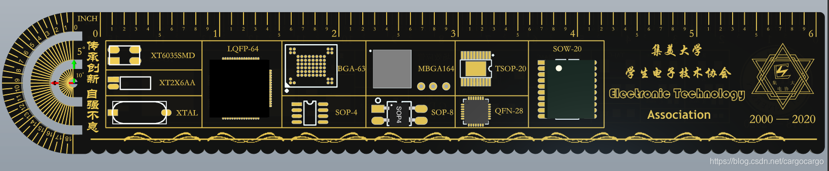 集大电协20年纪念尺